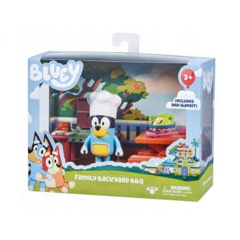 Set de joaca Bluey - Gratarul din spatele curtii, cu figurina inclusa