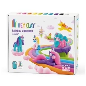 Set Hey Clay - 6 figurine unicorni