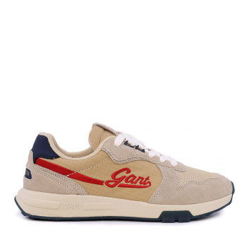 Sneakers bărbați Gant Youtron bej din piele întoarsă și textil  1749BP633917VBE