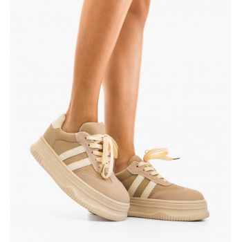 Sneakers dama Carlas Bej