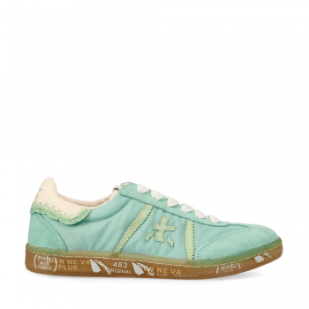 Sneakers femei Premiata Bonnie D turcoaz din piele și textil 1699DP7352VTU