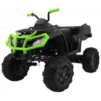 ATV electric pentru copii 12V QUAD XL 4x4 (0909) Negru/Verde