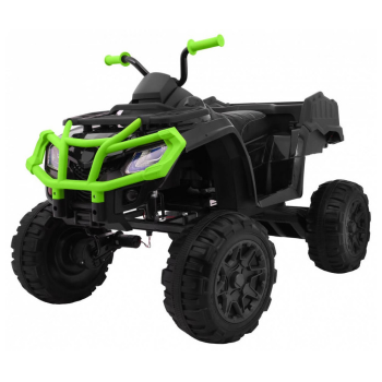 ATV electric pentru copii QUAD XL cu Telecomanda 4x4 12 volti (0909) Negru/Verde