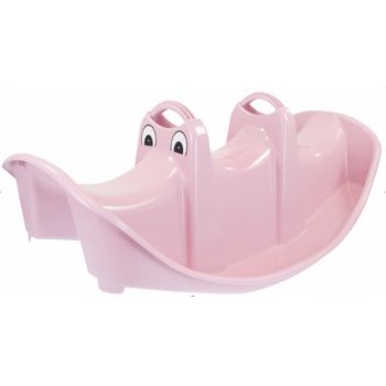 Balansoar pentru copii Mochtoys Roz cu 3 locuri
