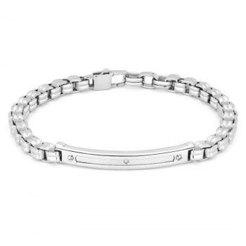 Bratara din Otel Inoxidabil cu Diamant de 0.015ct pentru Barbati