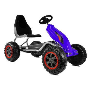 Kart cu pedale pentru copii cu roti EVA Strong (B012) Albastru
