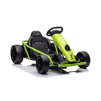 Kart electric drift pentru copii 5-13 ani FX1 Drift Master 24V 500W cu viteza 6-13 km/h, sarcina max pana la 70kg, kart electric copii 8888 Verde