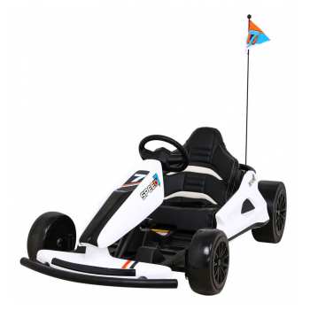 Kart electric pentru copii drift KING LUX 24V 300W (035) Alb
