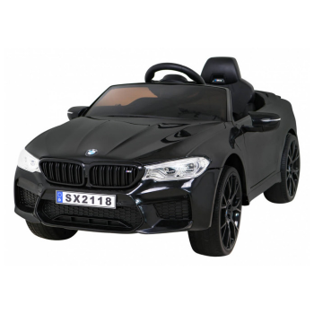 Masinuta electrica drift pentru copii 3-8 ani BMW M5 Competition 24V 500W, scaun sport reglabil, Telecomanda 2.4GHz, Bluetooth, faruri si stop cu lumini LED (2118-drift) Negru