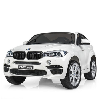 Masinuta electrica pentru 2 copii BMW X6M (2168) XXL Alb