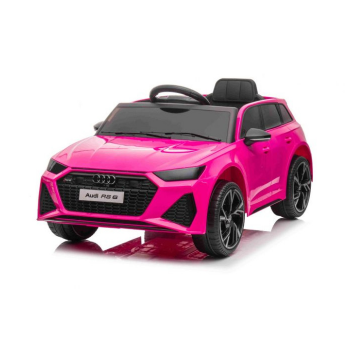 Masinuta electrica pentru copii 1-4 ani Audi RS6 cu roti moi, scaun tapitat, Telecomanda 2.4GHz, faruri si stop cu lumini LED, Bluetooth, 12V 50W (BRD-2118) Roz