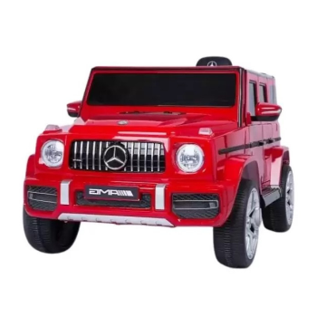 Masinuta electrica pentru copii 1-4 ani New Mercedes G63 12V 60W Lux cu roti moi, scaun tapitat, Telecomanda 2.4GHz, faruri cu lumini LED, Bluetooth, Radio FM (s306) Rosu
