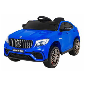 Masinuta electrica pentru copii 1-5 ani Mercedes AMG GLC 4x4 12V 100W (5688) cu roti moi scaun tapitat Telecomanda 2.4GHz faruri si stop LED