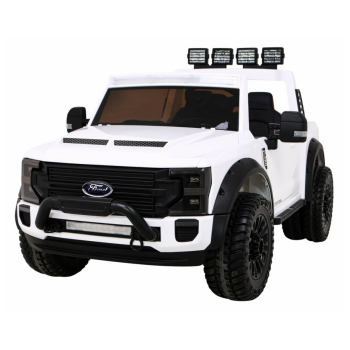 Masinuta electrica pentru copii Ford Super Duty XXL cu 2 locuri, 4x4 (2088) Alb