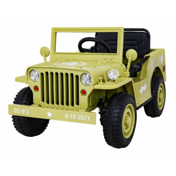Masinuta electrica pentru copii JEEP Militar Lux 4x4 (103) Bej