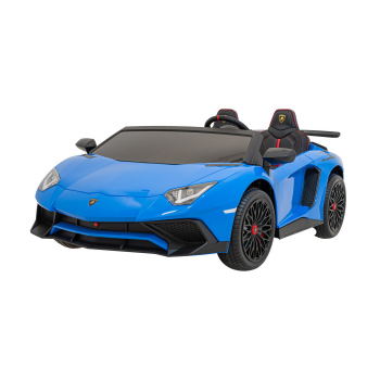 Masinute electrice pentru copii | Masina electrica pentru 2 copii Lamborghini Aventador SV, 24V 400W (8803) Albastru