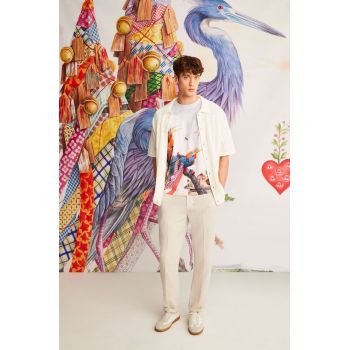 Medicine tricou culoarea bej, modelator