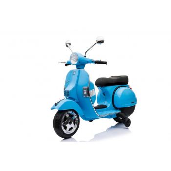 Motocicleta electrica pentru copii Scuter Vespa 12V 50W (PX150) Albastru