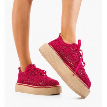 Pantofi Casual Ystory Fuchsia 2