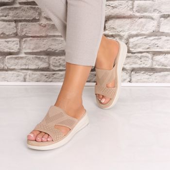 Papuci dama fara Toc Kaki din Textil Florina de firma originali