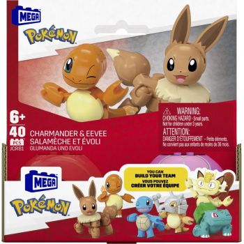 Pokemon Mega Set Doua Bile Charmander Si Eevee 40 Piese