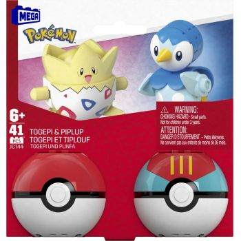 Pokemon Mega Set Doua Bile Togepi Si Piplup 41 Piese