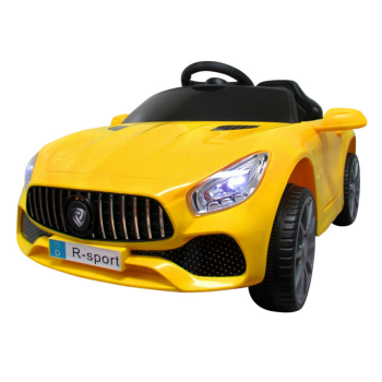 R-Sport Cabrio B3 Mașină electrică cu efecte sonore și luminoase + telecomandă 6V Galben