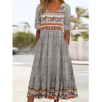 Rochie cu flori, de dama, Floria, marimea XXL - 2