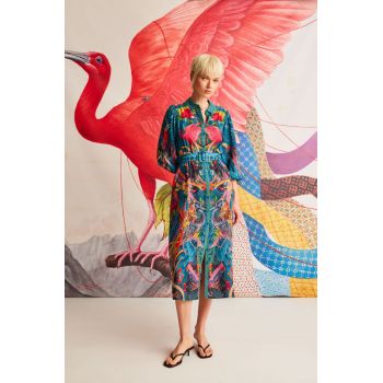 rochie midi, drept