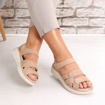 Sandale dama Fara Toc Kaki din Piele Ecologica Colista
