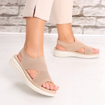 Sandale dama Fara Toc Kaki din Textil Zavina
