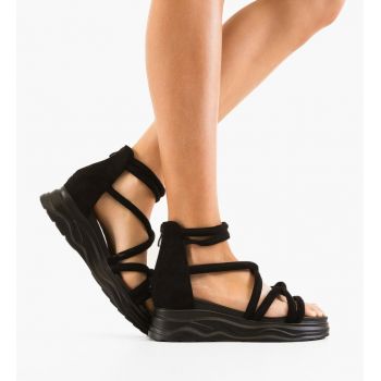 Sandale dama Sanigary Negre