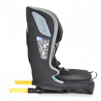 Scaun auto cu Isofix Cangaroo I-Drive Twill Green I-Size 76-150cm,Model Pliabil compact,Inaltime reglabila,Centuri de siguranta,Top Tether,Sistem protectie impact lateral SPS,Tetiera reglabila,Husa detasabila,Perna reductor