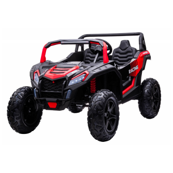 UTV electric pentru copii 6-16 ani Perfecta XXL cu 2 locuri, sarcina pana la 100kg si viteza max 15km/h, roti din cauciuc gonflabile (032) Rosu