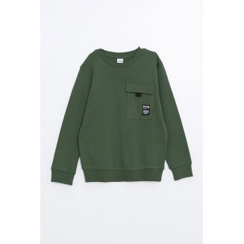 Bluza de trening cu buzunar cu clapa