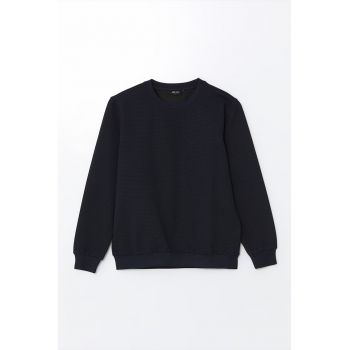 Bluza de trening cu decolteu la baza gatului