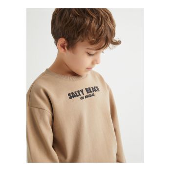 Bluza de trening cu imprimeu pe partea din spate