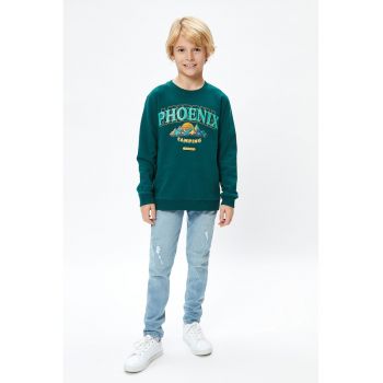 Bluza de trening cu imprimeu text