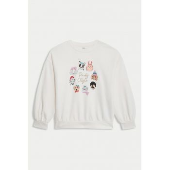 Bluza de trening cu model si maneci cazute