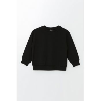 Bluza de trening din amestec de bumbac cu model uni