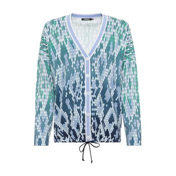 Cardigan dama -  Bumbac - Albastru