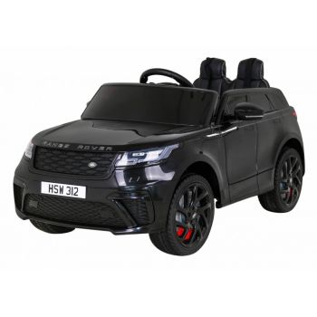 Masinuta electrica pentru copii 2-5 ani Range Rover Velar Fast cu roti moi, scaun tapitat, Telecomanda 2.4GHz, lumini LED masina copii 3 ani negru