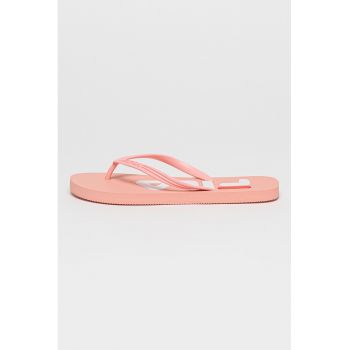 Papuci flip-flop cu logo stantat Troy