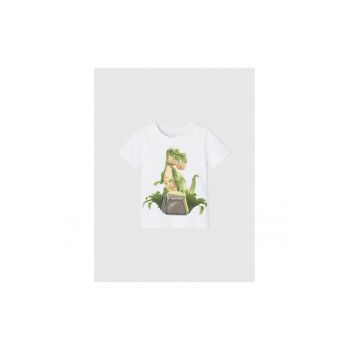 Tricou copii -  209555653 - Bumbac organic - Elastan - Alb