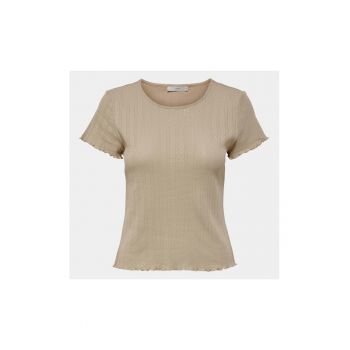 Tricou dama -  303602741 - Bej - Bumbac