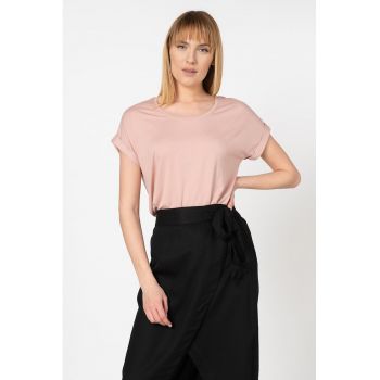 Tricou lejer cu decolteu rotund Moster