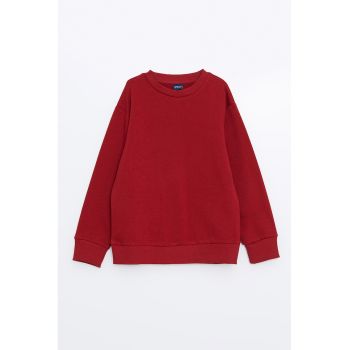 Bluza de trening cu decolteu la baza gatului