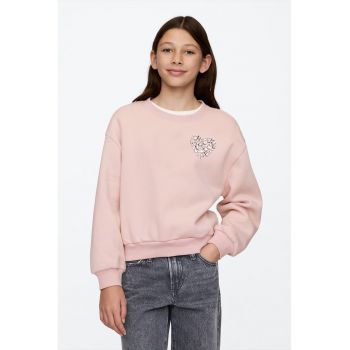 Bluza de trening cu model si maneci cazute
