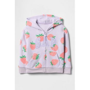 Hanorac relaxed fit cu fermoar