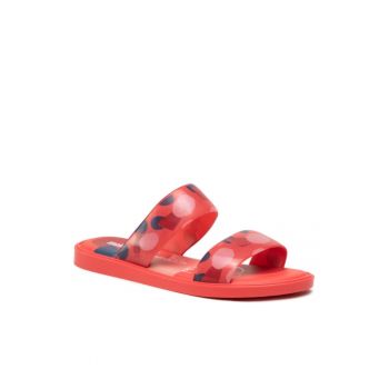 Papuci flip-flop cu buline dama -  Textil